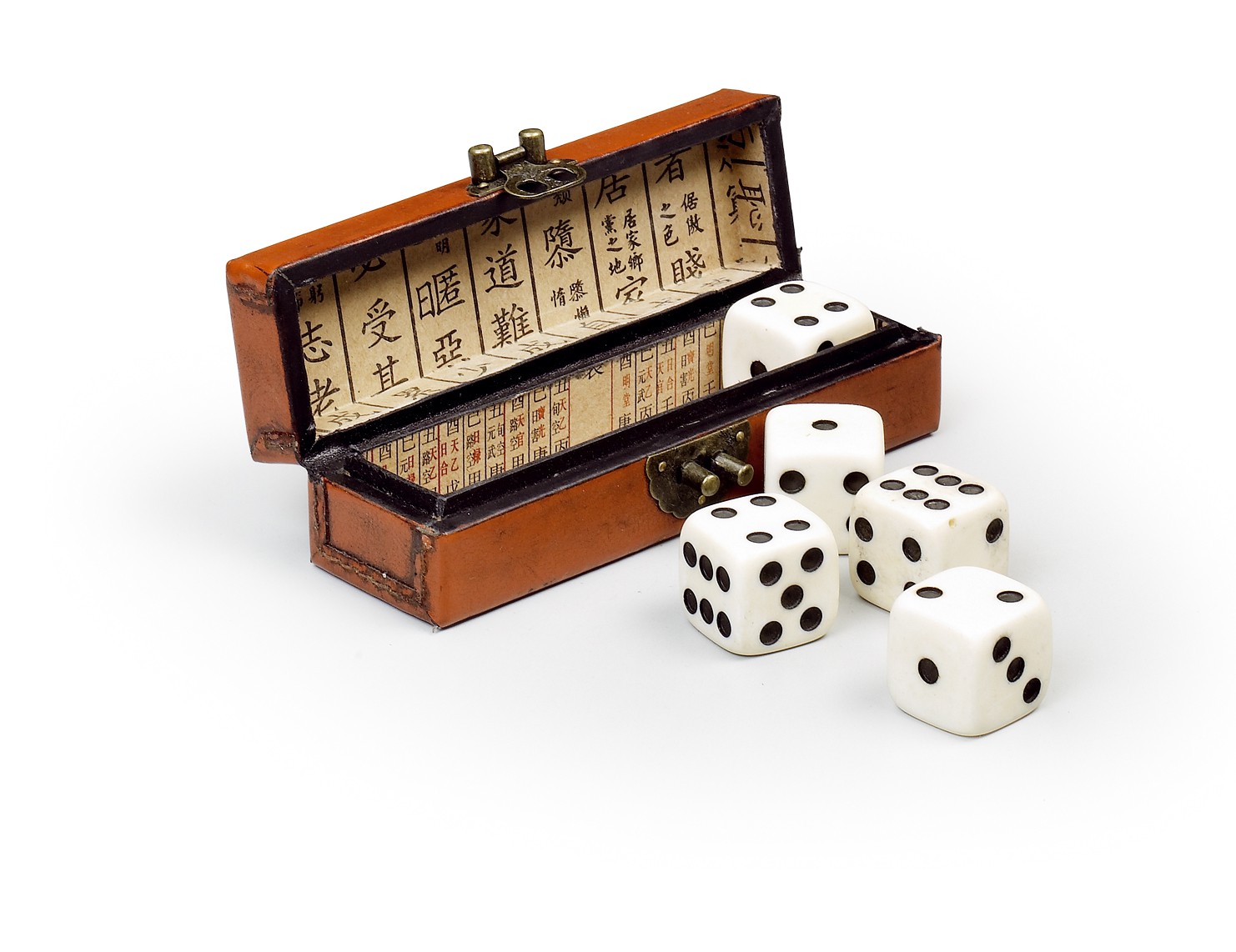 Estila Kožená krabička SAM / kostky