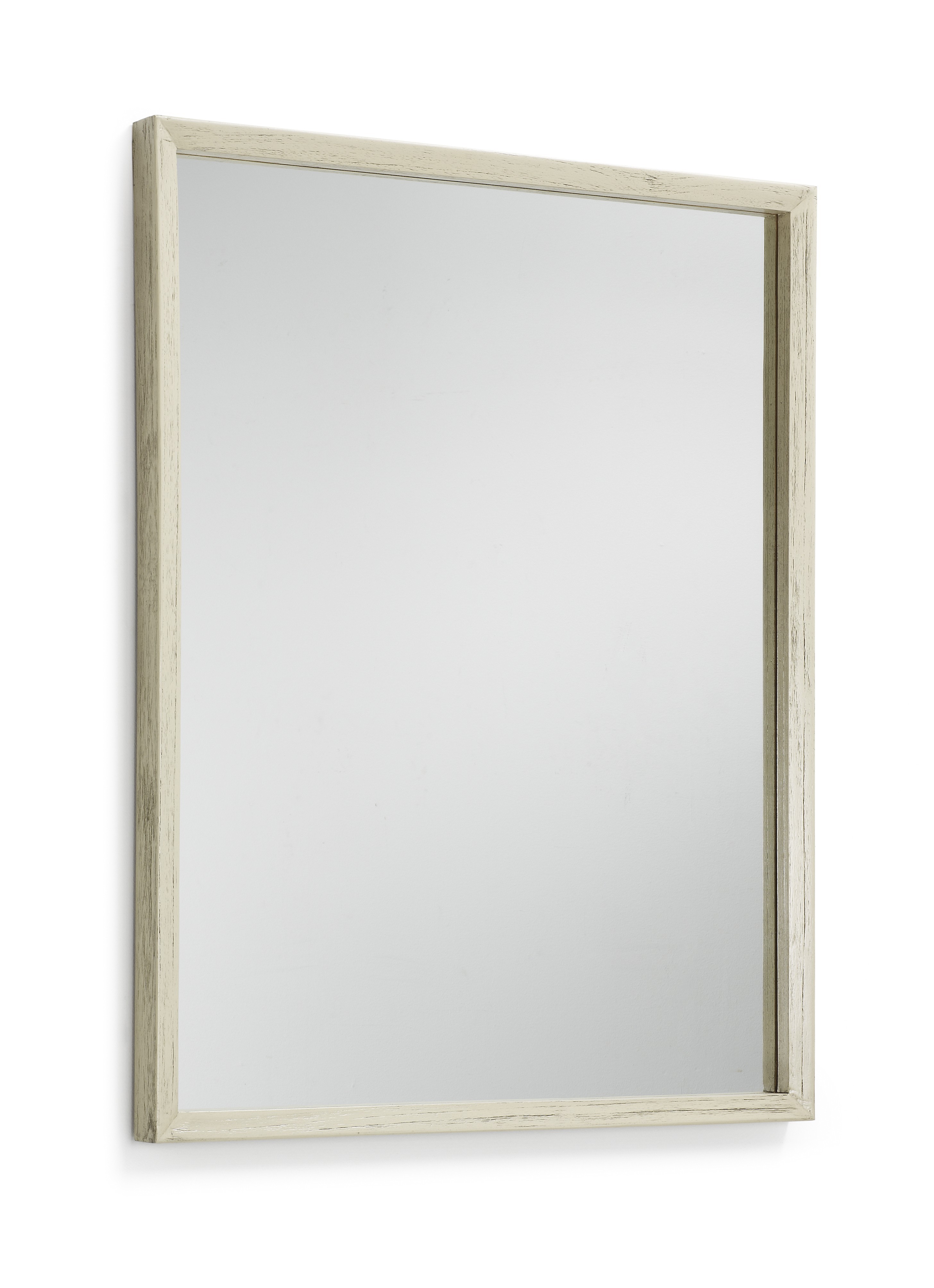 Levně Estila Stylové zrcadlo Muria krémové bíle barvy