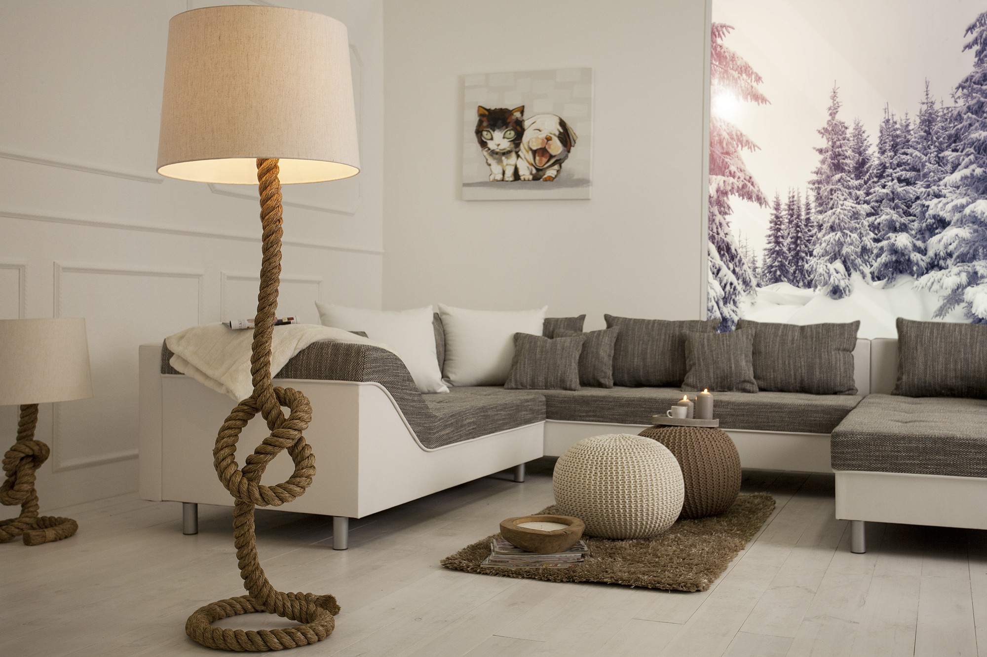 Estila Stylová stojací lampa Marinero