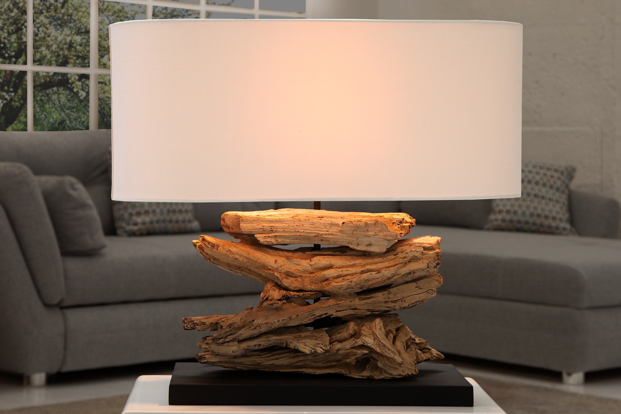 Estila Designová stolní lampa Riverine 55cm