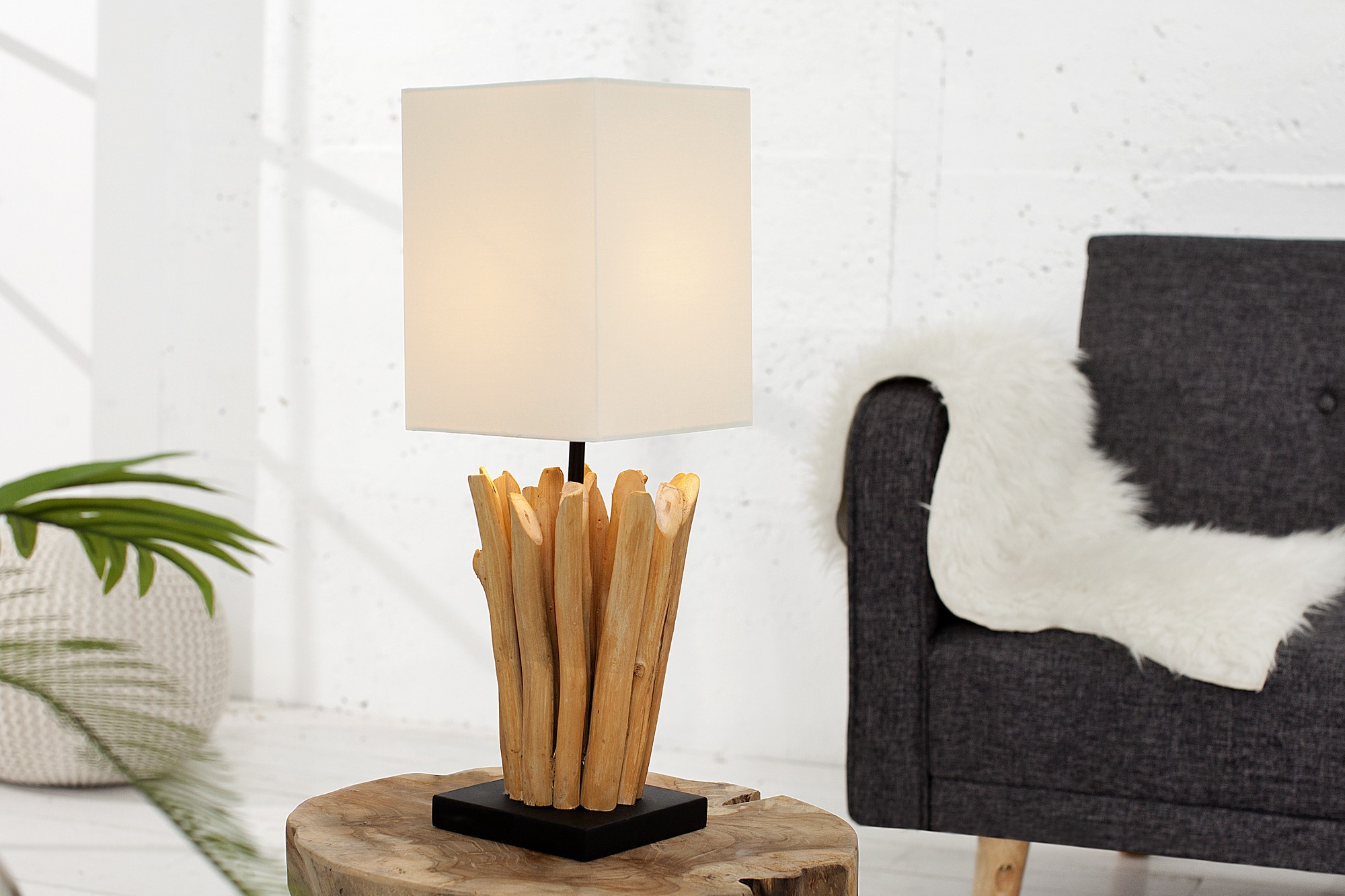 Levně Estila Designová stolní lampa Euphoria 45cm