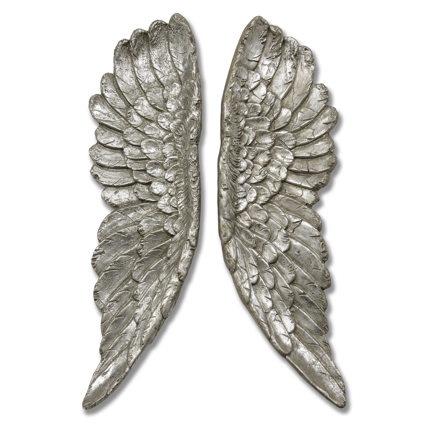 Levně Estila Luxusní Andělská křídla 61cm stříbrné (2ks)