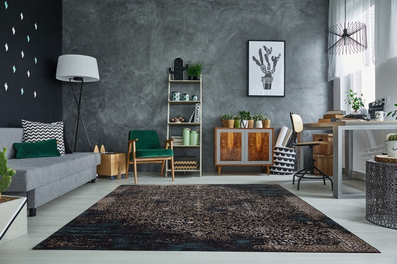 Levně Estila Luxusní vintage koberec Anatolian 240x160cm tmavý