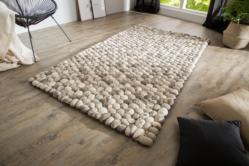 Levně Estila Stylový koberec Organic 200x120cm šedý