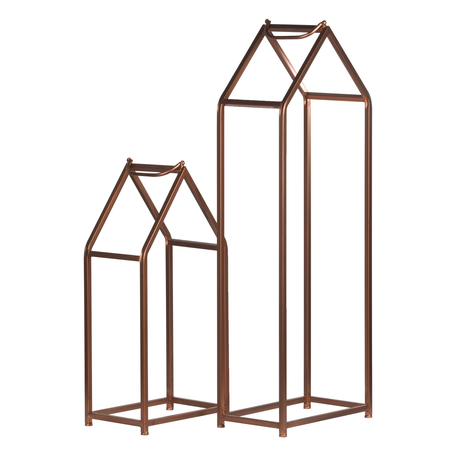 Estila Set dvou designových stojanů na dřevo