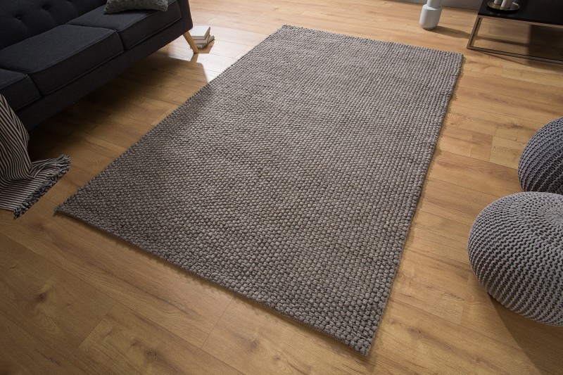 Estila Stylový koberec Wool v šedém provedení 240cm
