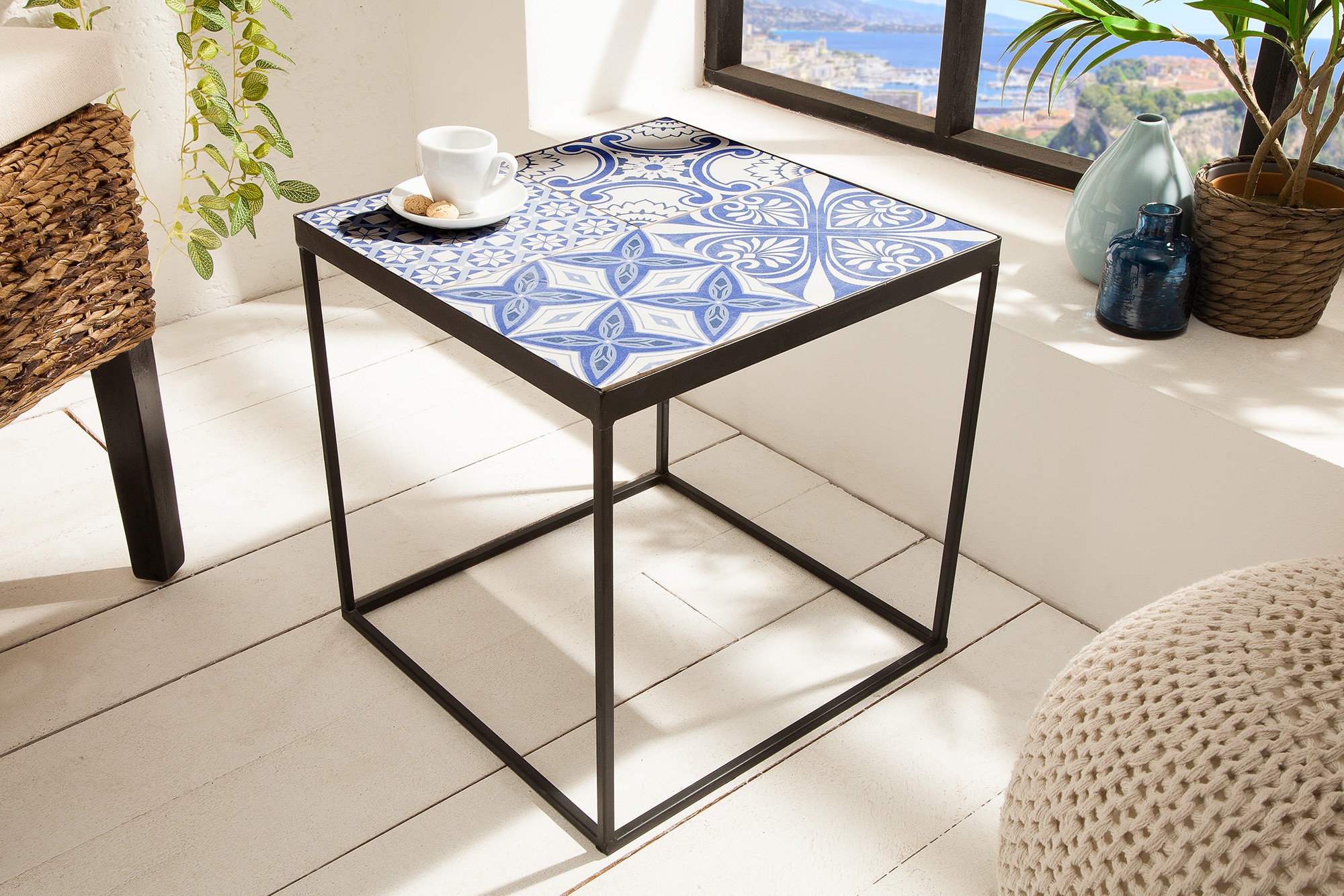 Levně Estila Designový příruční stolek Marrakesch 40cm