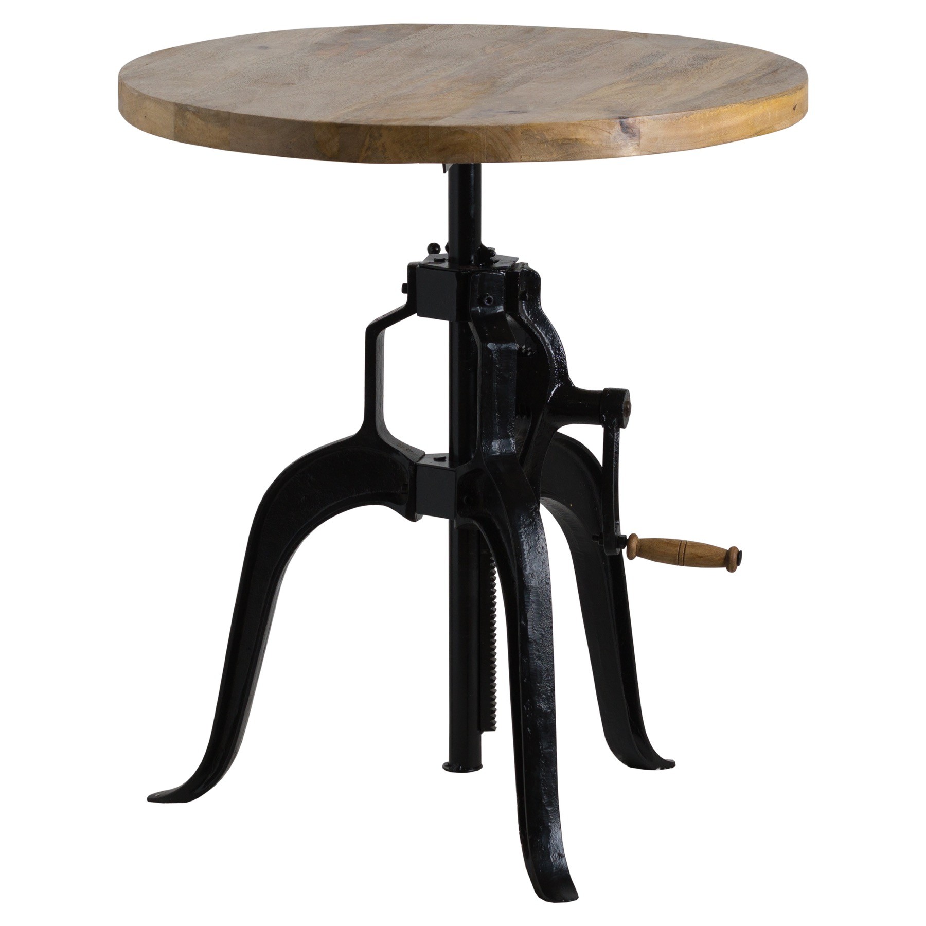 Levně Estila Industriální výškově nastavitelný barový stolek