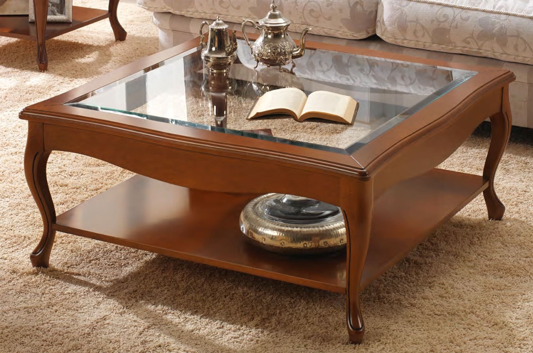 Estila Luxusní rustikální konferenční stolek CASTILLA