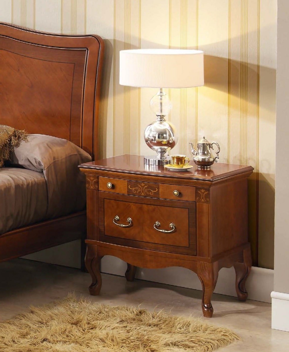 Estila Luxusní rustikální noční stolek CASTILLA z masivu