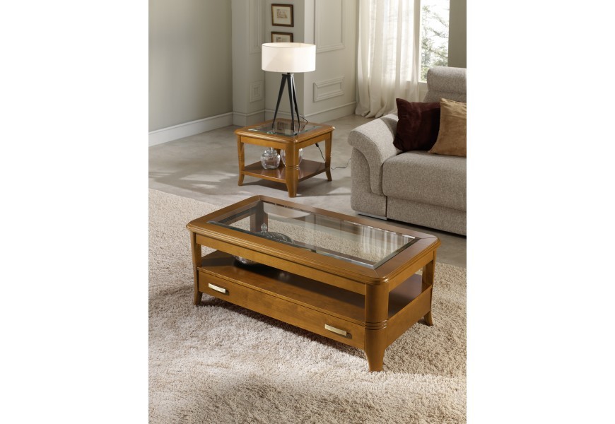 Estila Luxusní rustikální konferenční stolek Carmen II s nastavitelnou výškou