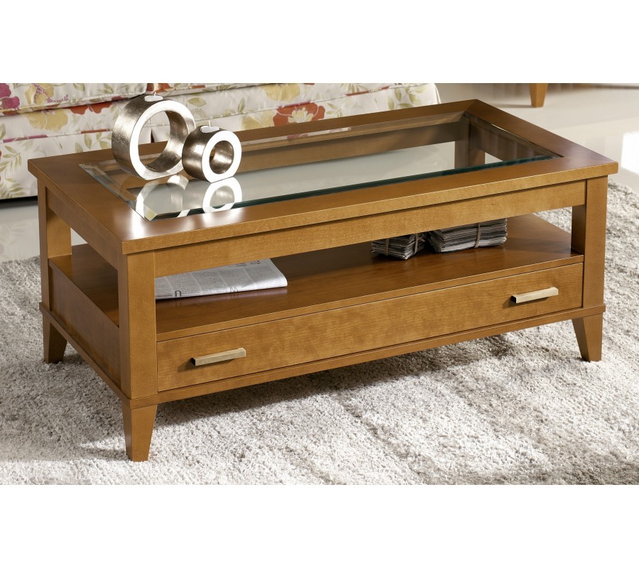 Estila Luxusní rustikální konferenční stolek Carmen III s nastavitelnou výškou