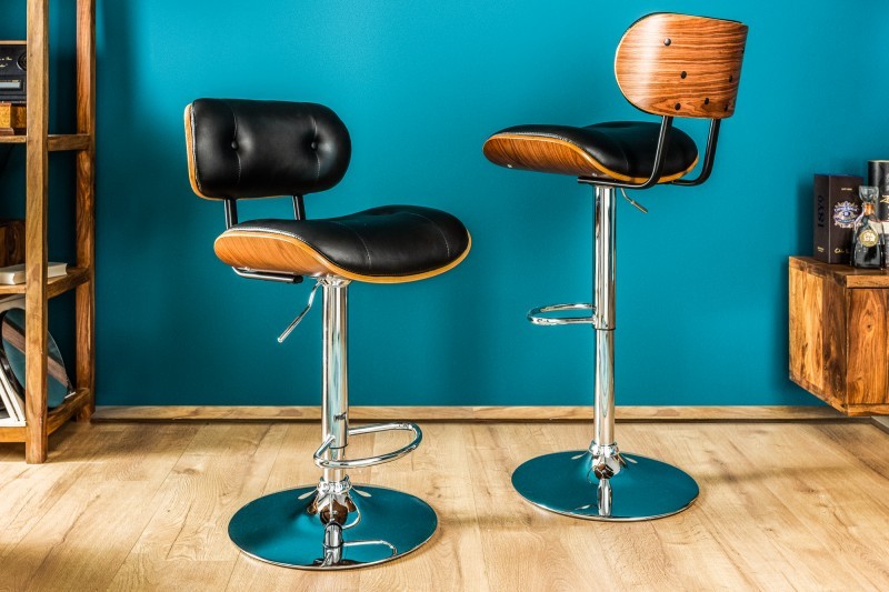 Estila Luxusní barová židle Timna v retro stylu