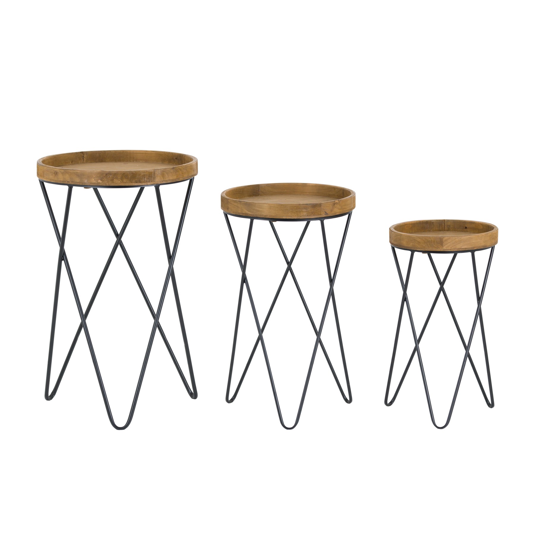Estila Stylový set příručních stolků STAGE