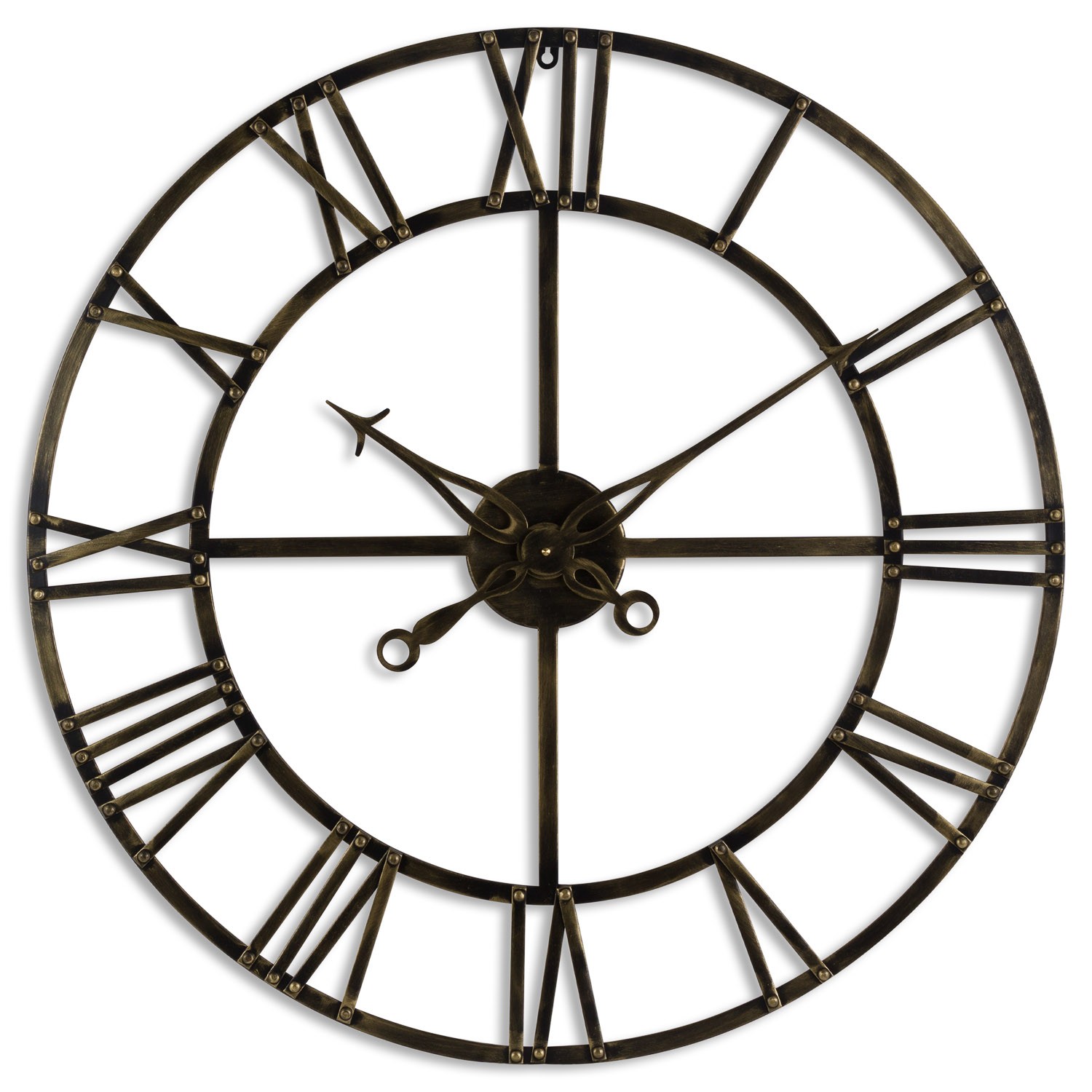 Levně Estila Kovové nástěnné hodiny Dorian III 80cm