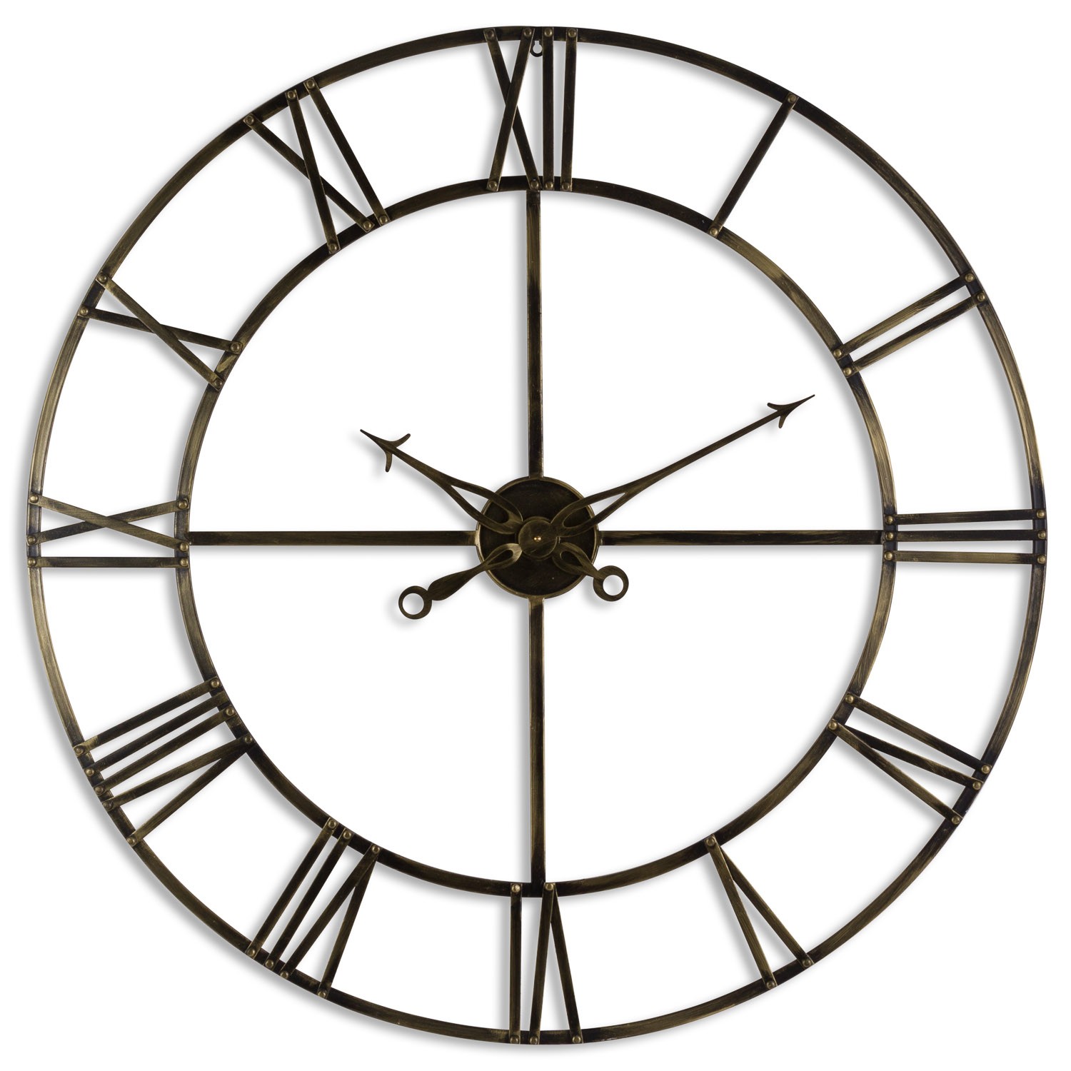 Levně Estila Kovové nástěnné hodiny Dorian II 100cm