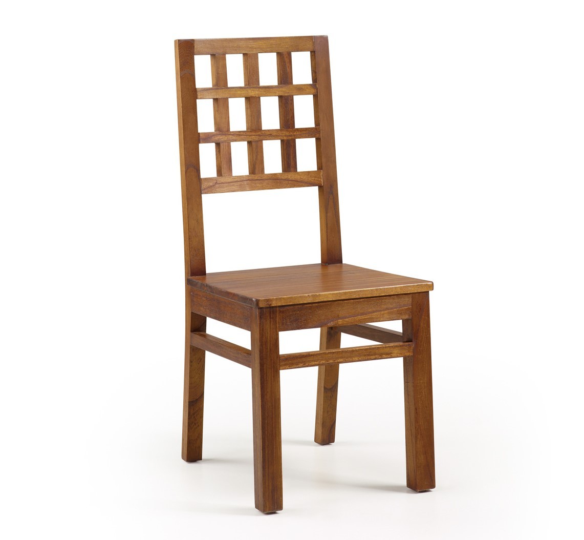 Levně Estila Designová dřevěná jídelní židle Star z masivu 100cm