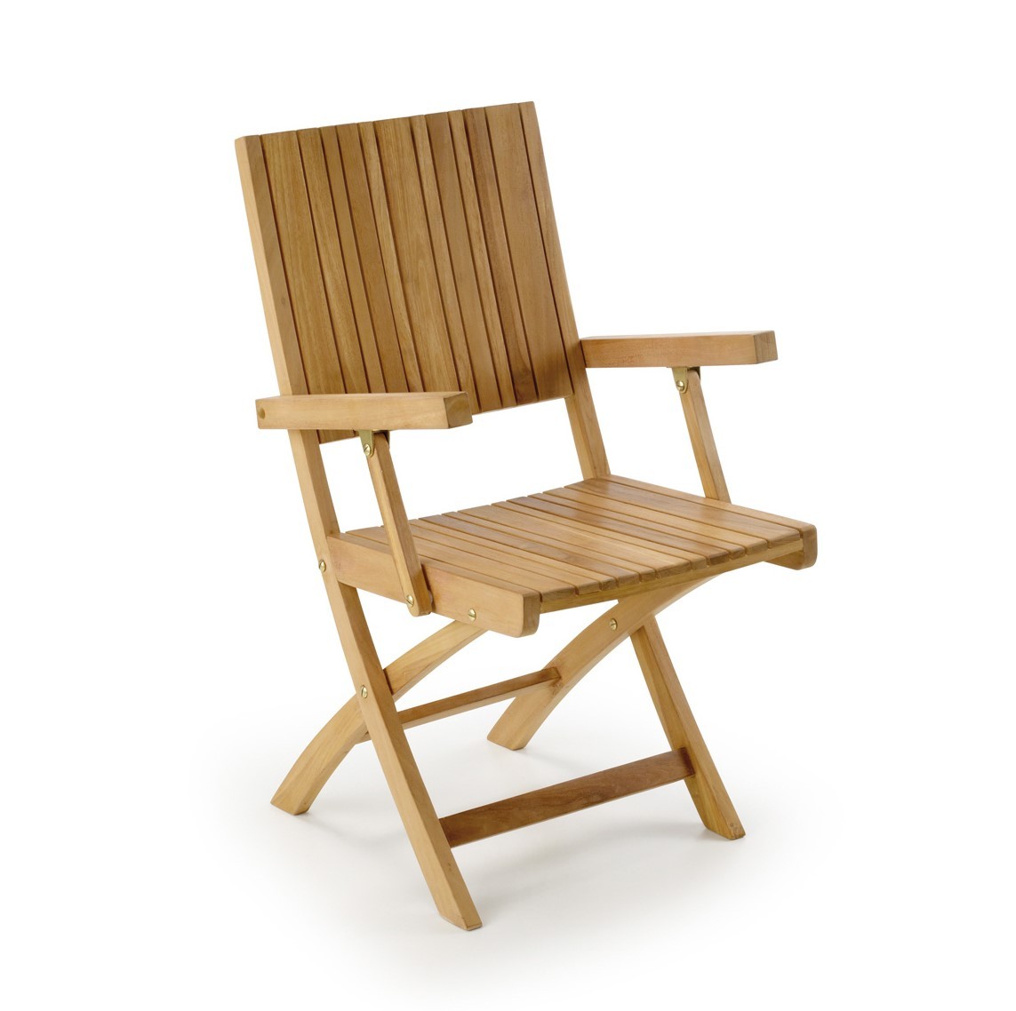 Levně Estila Designová židle z teakového dřeva
