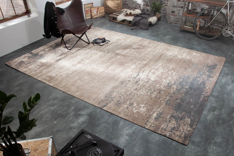 Levně Estila Orientální designový koberec Adassil barvy s industriálním nádechem 350cm