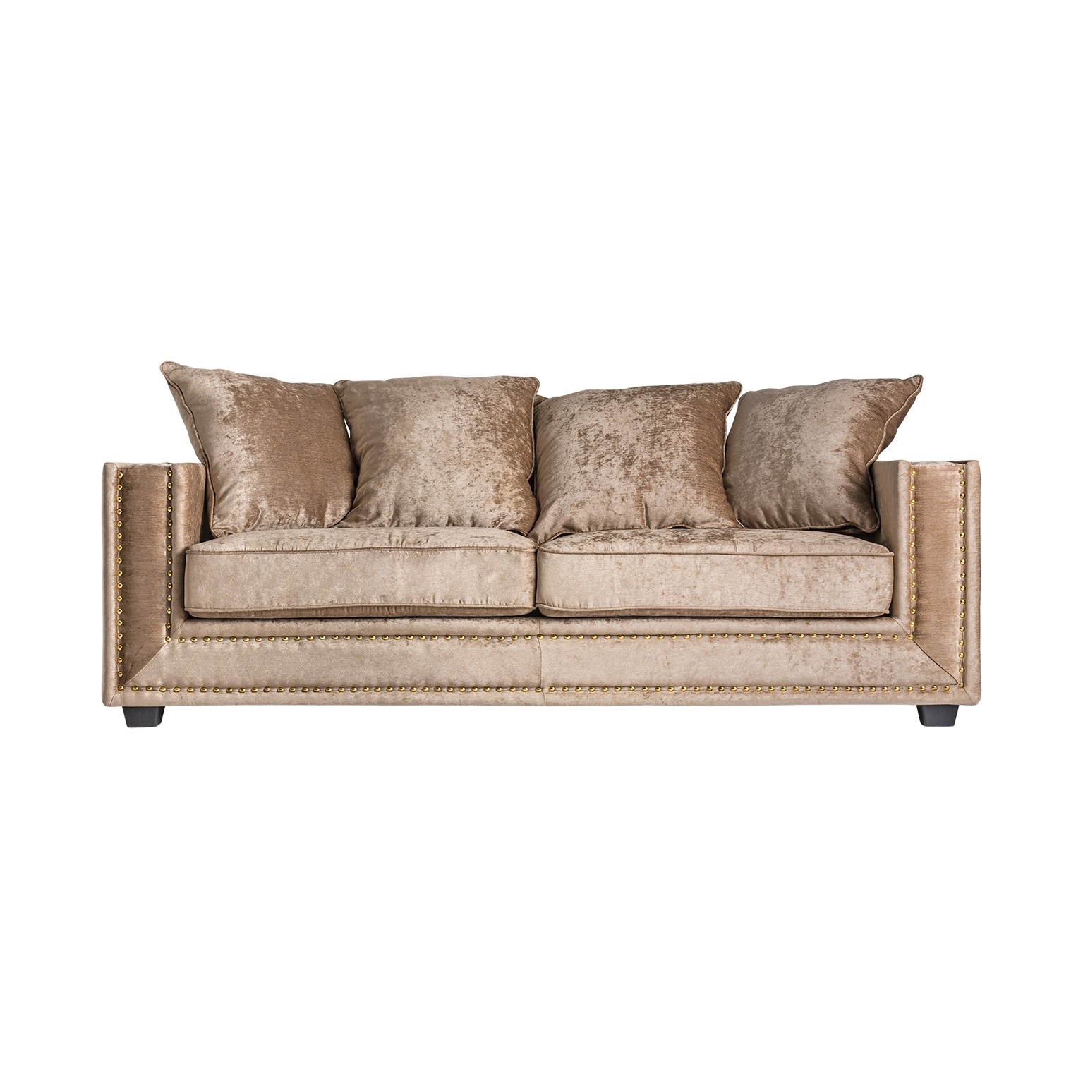 Estila Art-deco luxusní sedačka Tergo v zlatohnědým odstínu 227cm