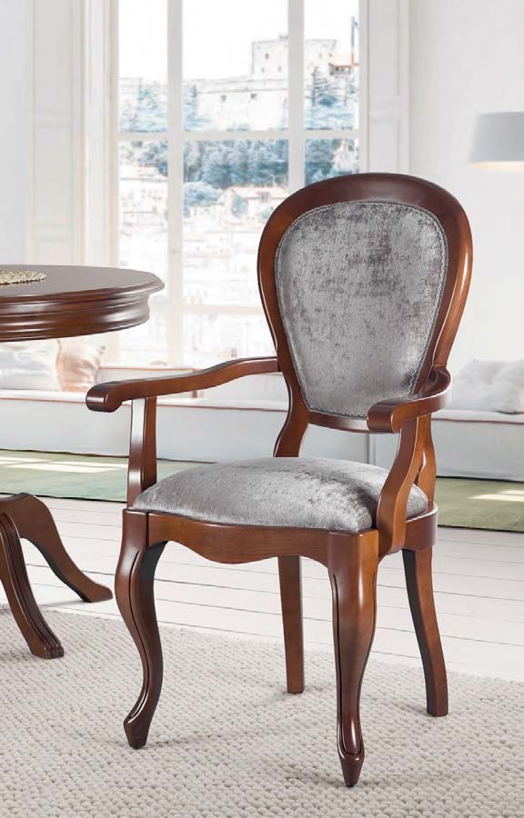 Estila Luxusní rustikální židle CASTILLA s područkami