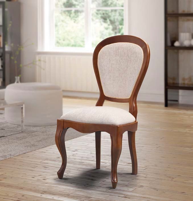 Estila Luxusní rustikální čalouněná jídelní židle Castilla