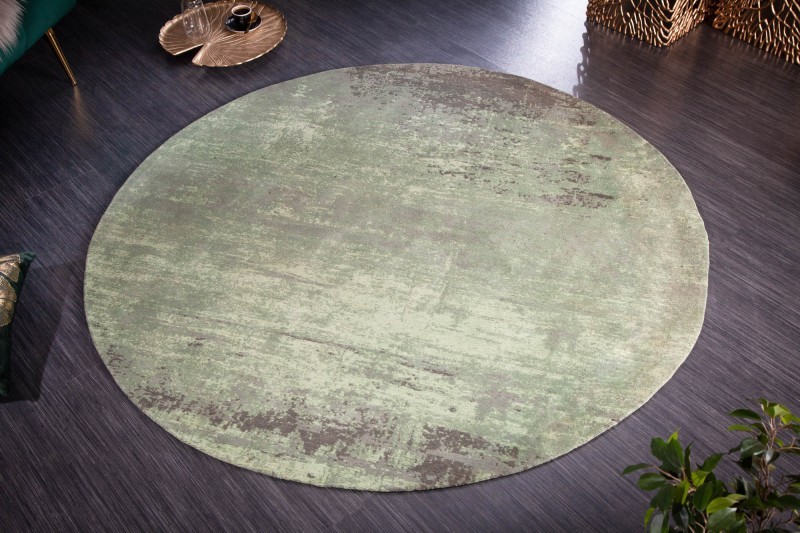 Levně Estila Vintage kruhový koberec Adassil s vypraným efektem 150cm