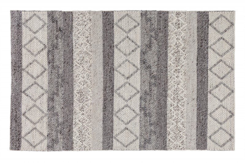 Levně Estila Skandinávský obdélníkový koberec Cordeo v šedém moderním odstínu 240x160cm