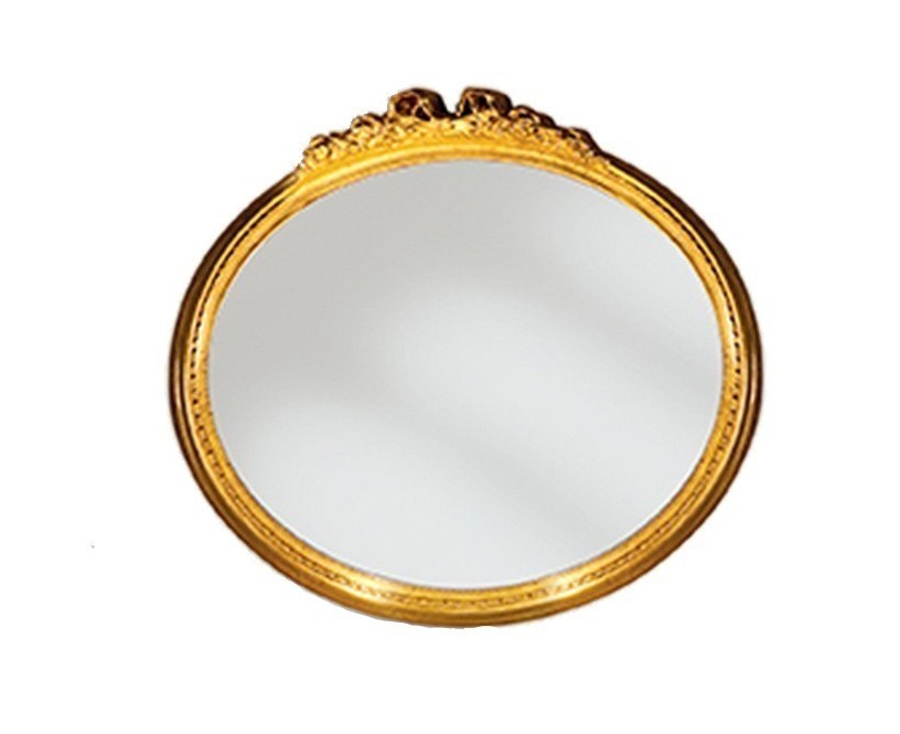 Levně Estila Luxusní oválné barokní nástěnné zrcadlo Emociones s elegantním rámem 55 cm