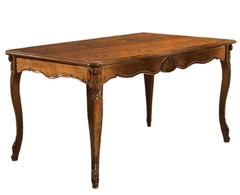 Levně Estila Luxusní barokní jídelní stůl Pasiones obdélníkového tvaru z dřevěného masivu s vyřezávanou výzdobou 200cm