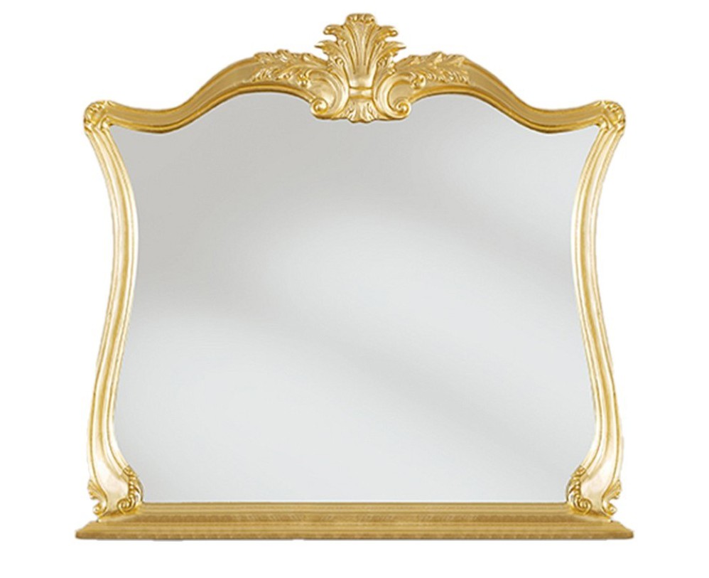 Levně Estila Barokní luxusní závěsné zrcadlo Pasiones se zlatým ozdobným rámem 105cm