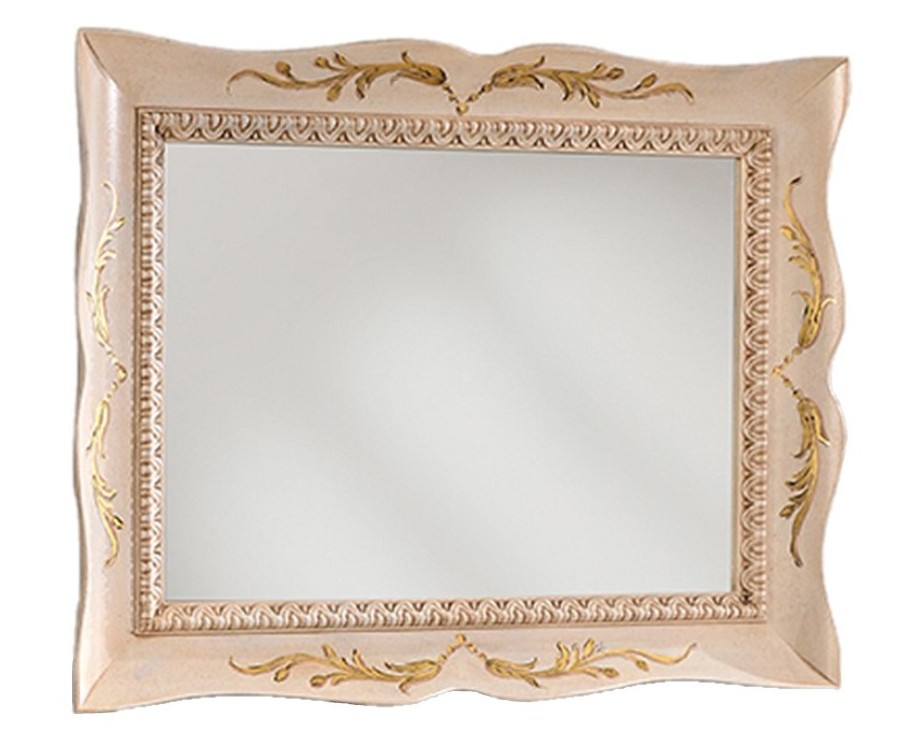 Levně Estila Barokní luxusní nástěnné zrcadlo Pasiones v masivním zdobeném rámu 90cm