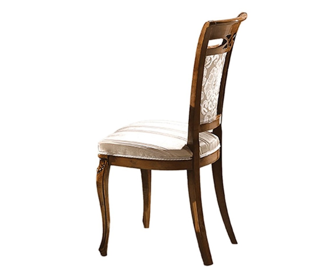 Levně Estila Luxusní klasická čalouněná jídelní židle Pasiones z masivu 100cm