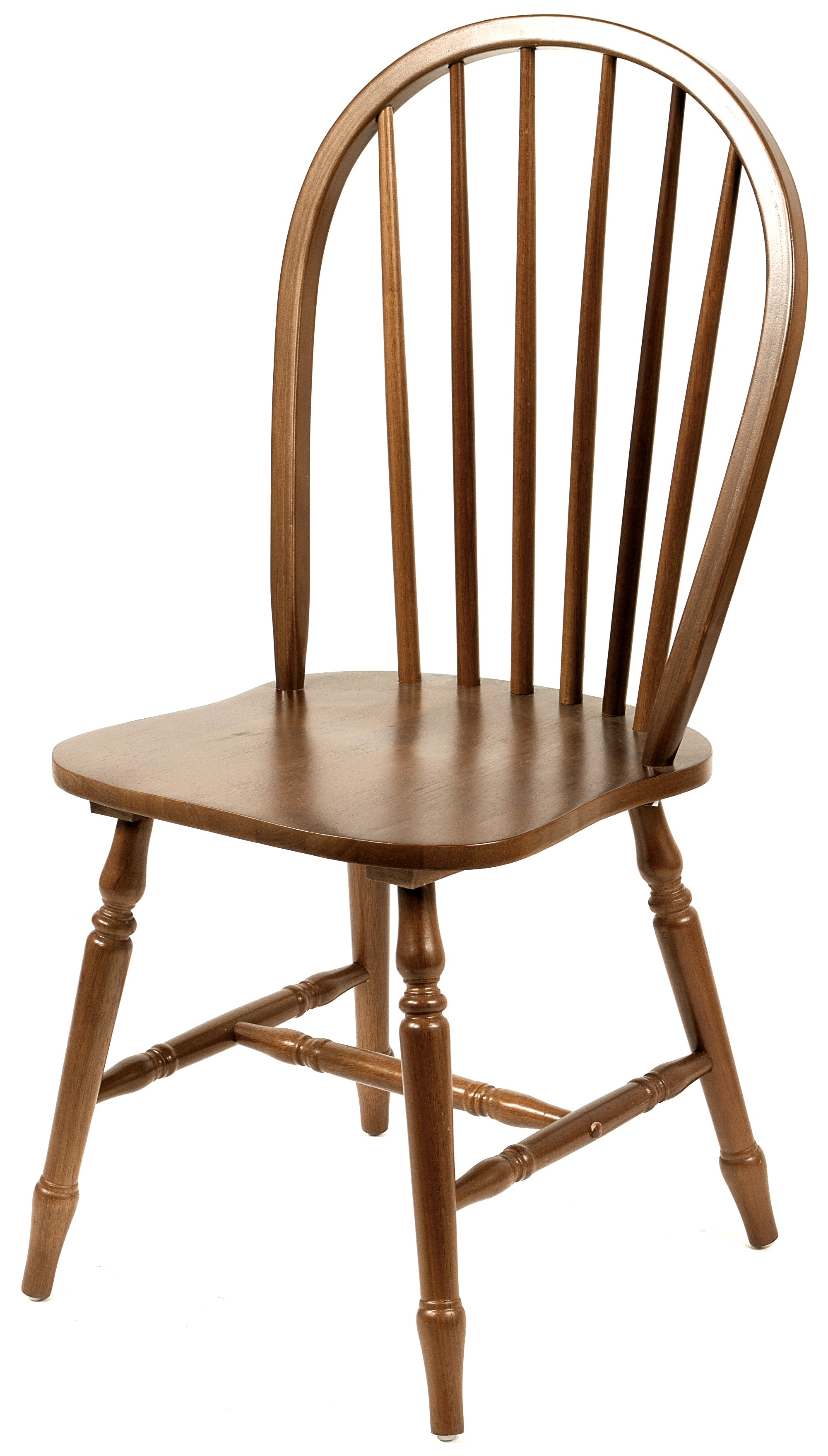 Levně Estila Rustikální dřevená jídelní židle Felicita hnědé barvy se zaobleným opěradlem 88cm