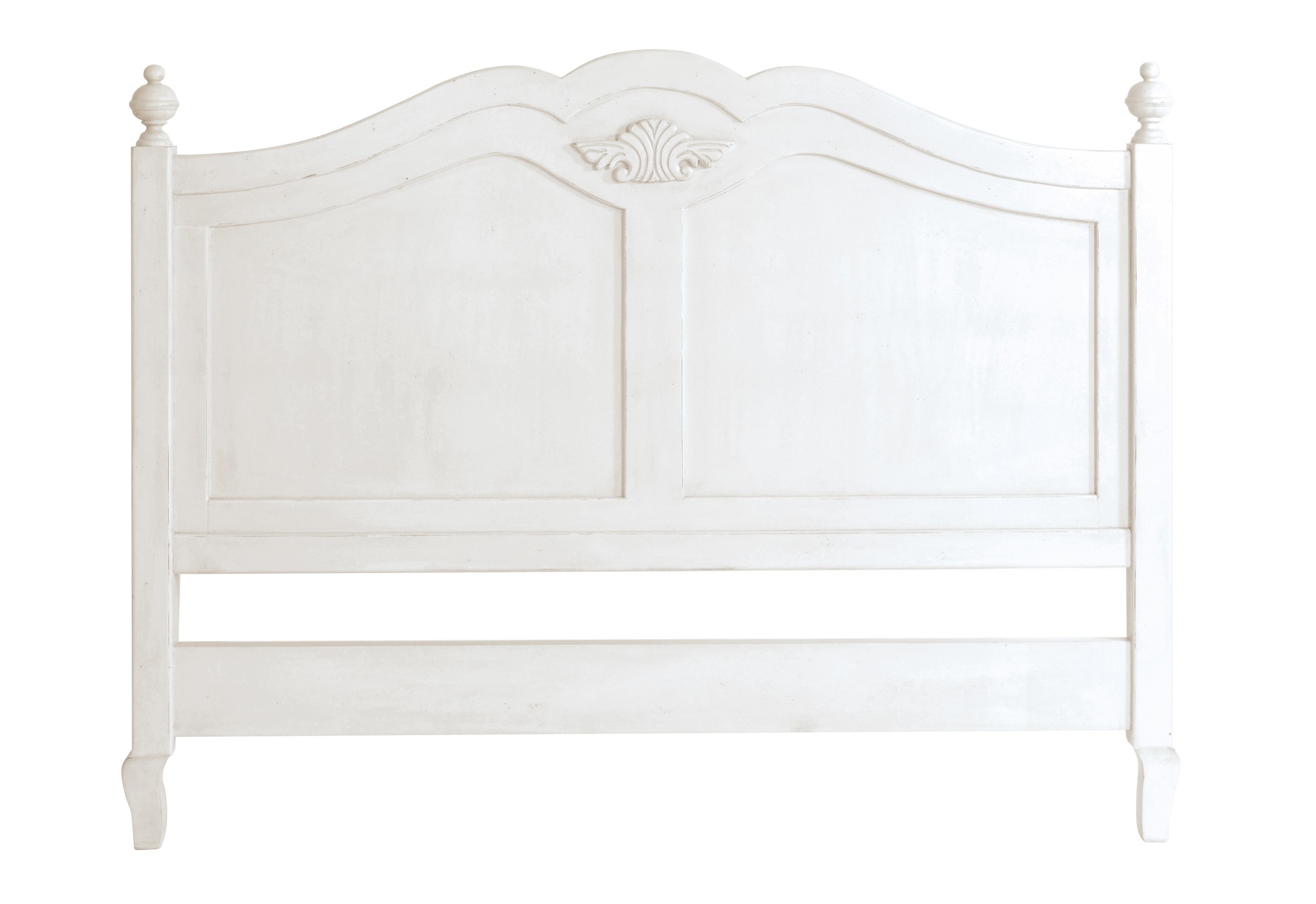 Estila Dřevěné čelo postele Antibes I provence bílé 156cm