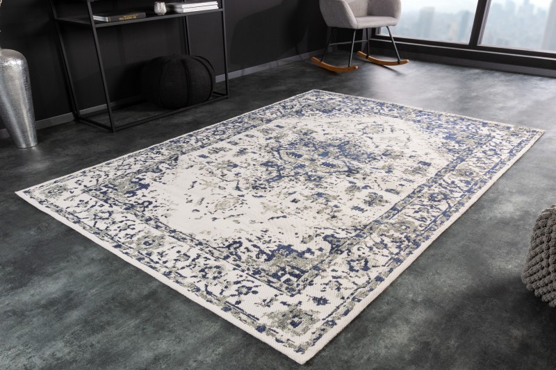 Levně Estila Vintage koberec Weya obdélníkový s modro-šedým vzorem 230cm