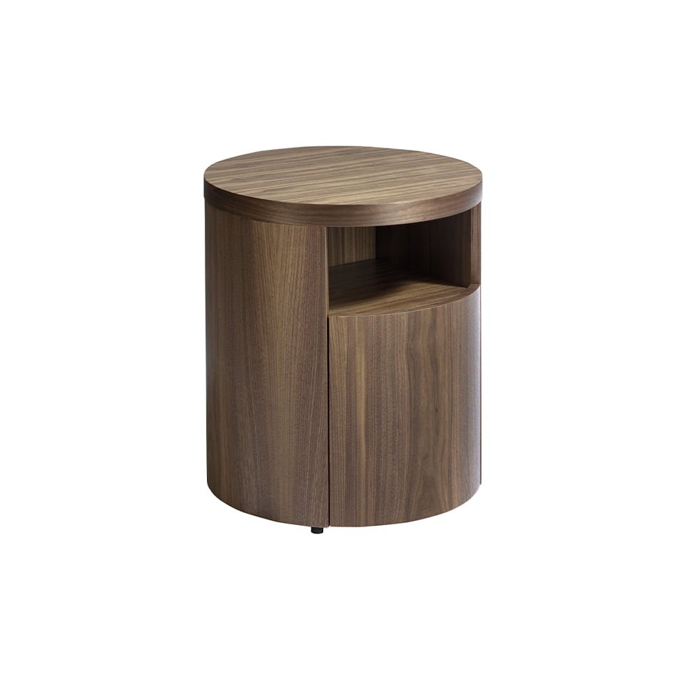 Levně Estila Moderní noční stolek Vita Naturale ze dřeva hnědý 48cm