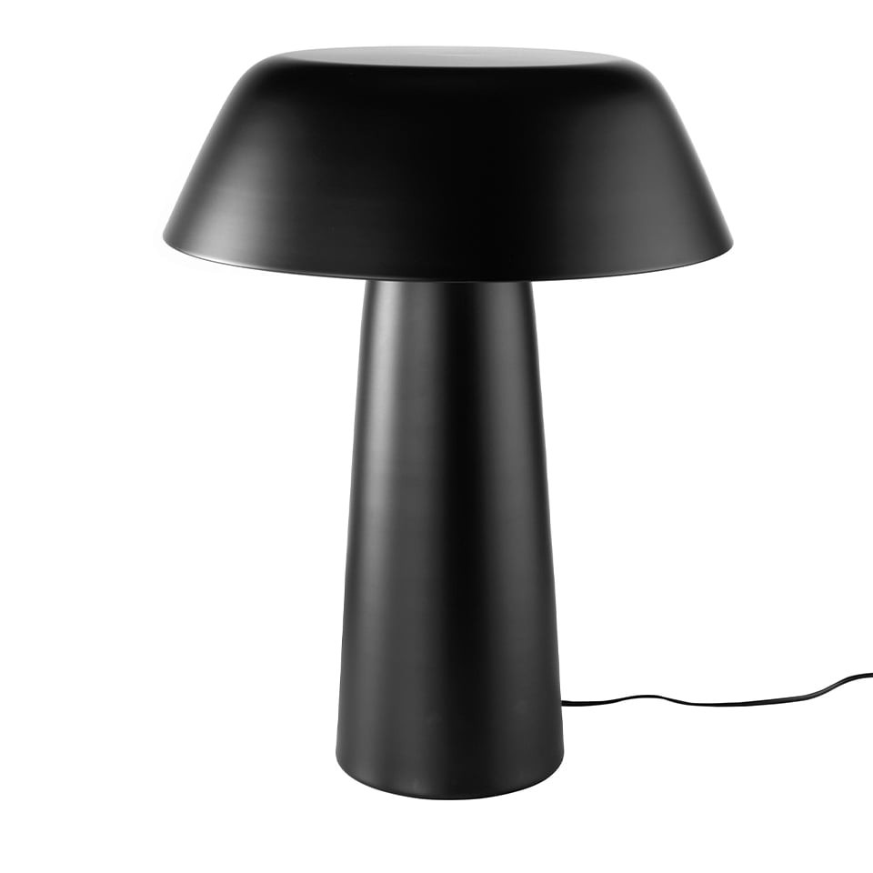 Levně Estila Designová stolní lampa Vita Naturale černá 62cm
