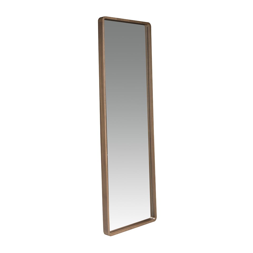 Levně Estila Moderní šatní zrcadlo Vita Naturale s dřevěným rámem 190cm