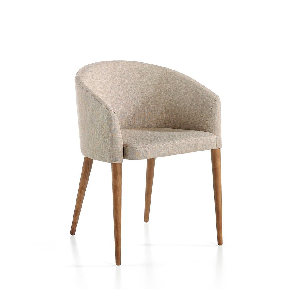 Levně Estila Moderní jídelní židle Vita Naturale s textilním čalouněním 78cm