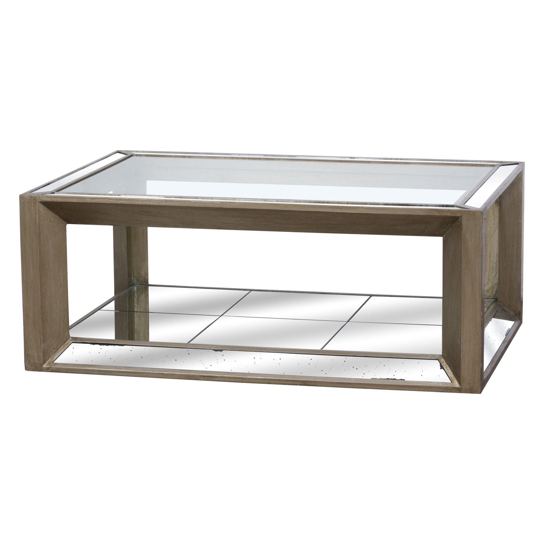 Estila Luxusní zrcadlový konferenční stolek ORLEANS 130x90