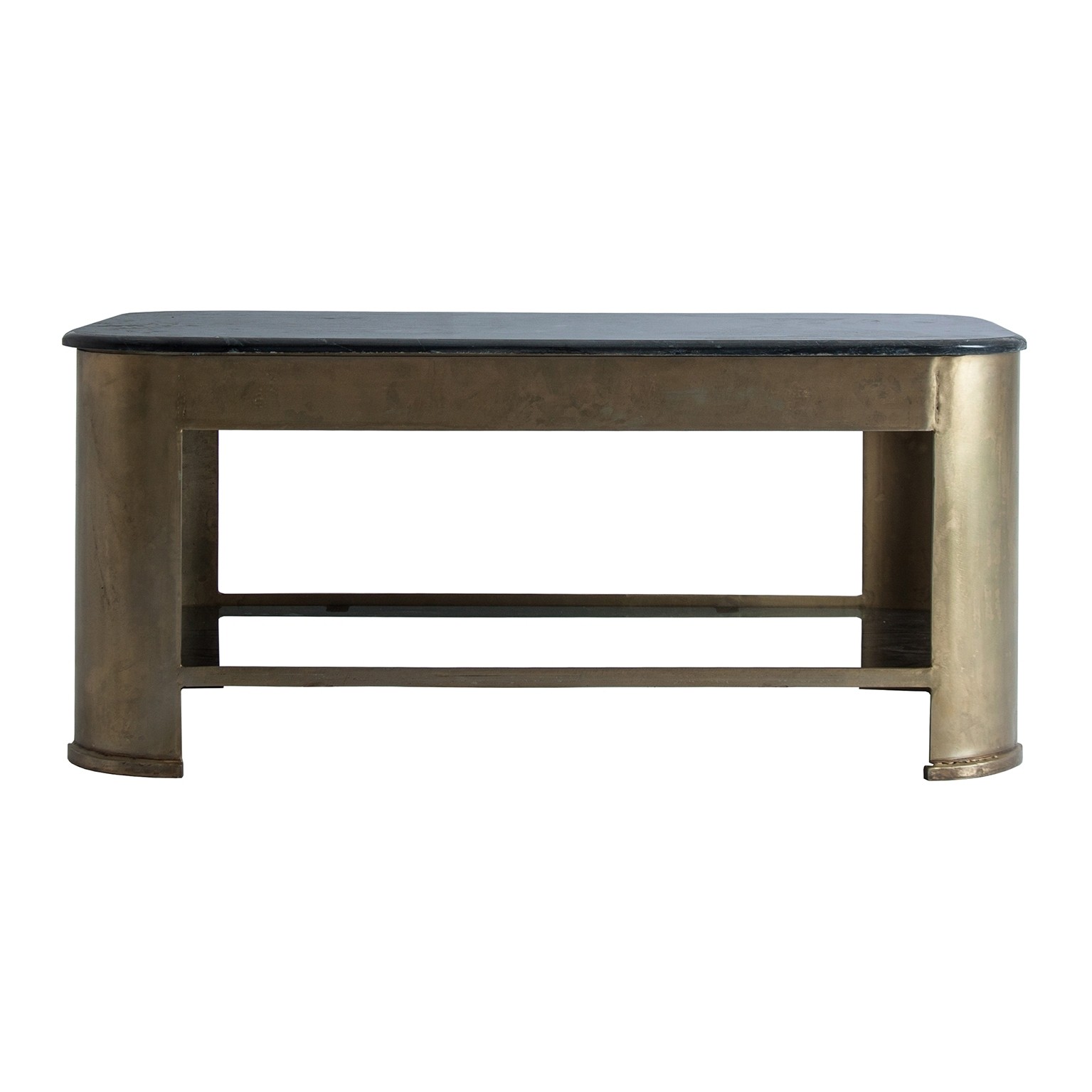 Estila Art-deco luxusní konferenční stolek Belan mramorový 99 cm