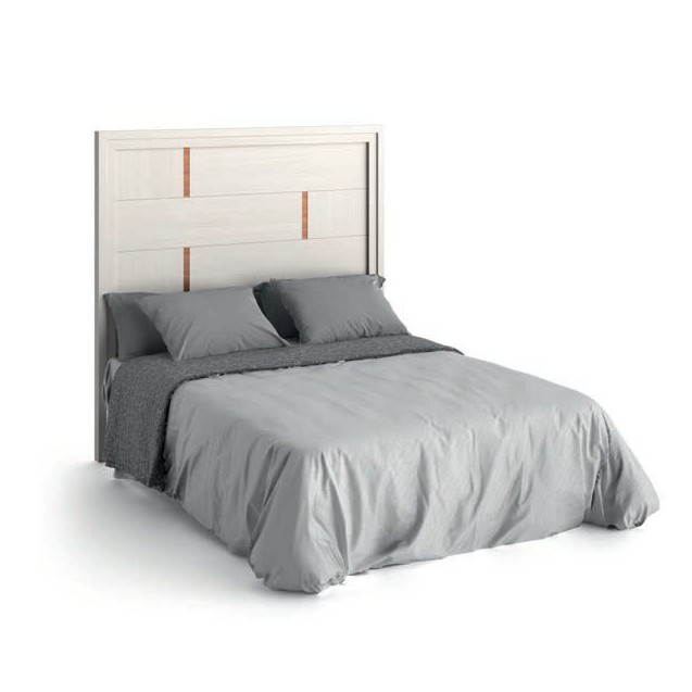 Estila Moderní masivní postel Sajonia s čalouněnou konstrukcí na matraci 135/150 / 180cm