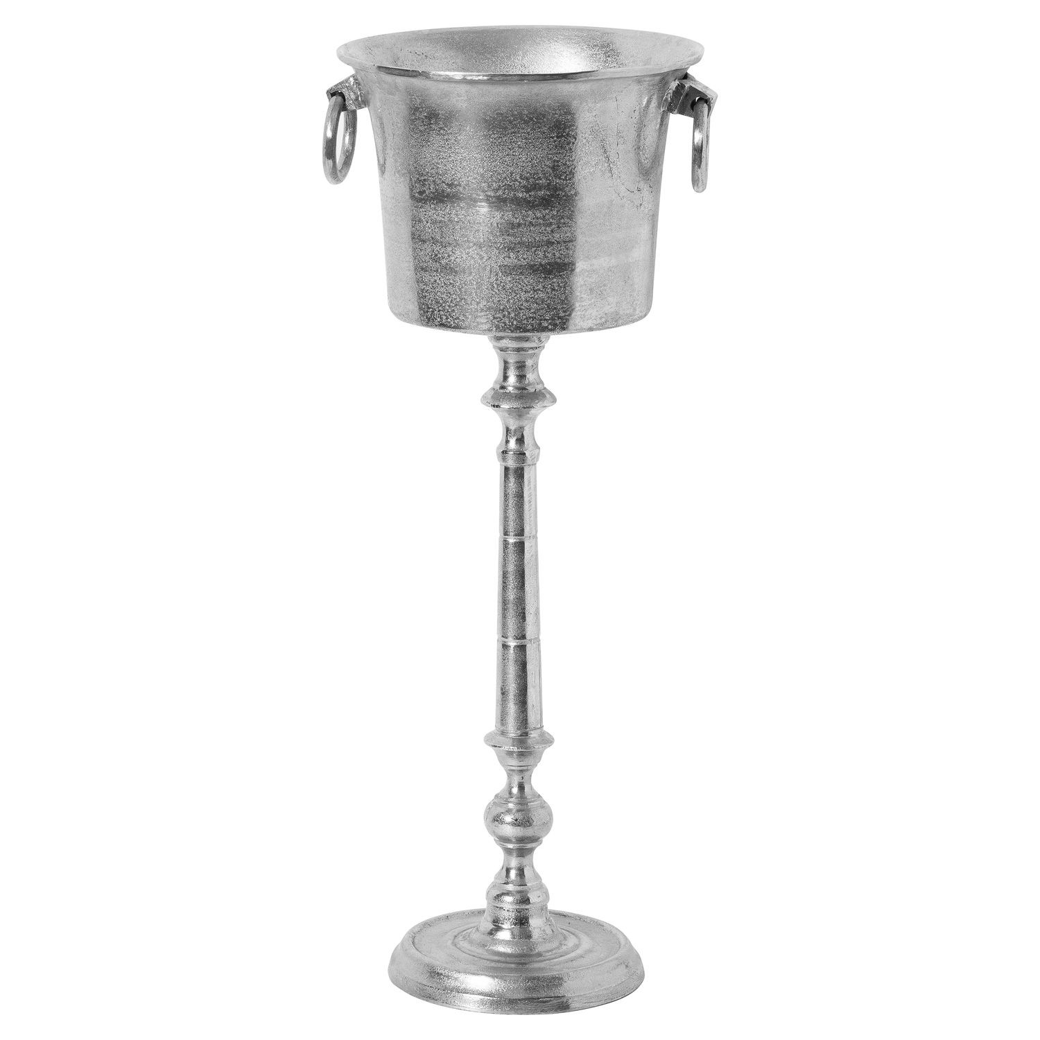 Estila Luxusní stříbrný stojan na šampaňské 90 cm