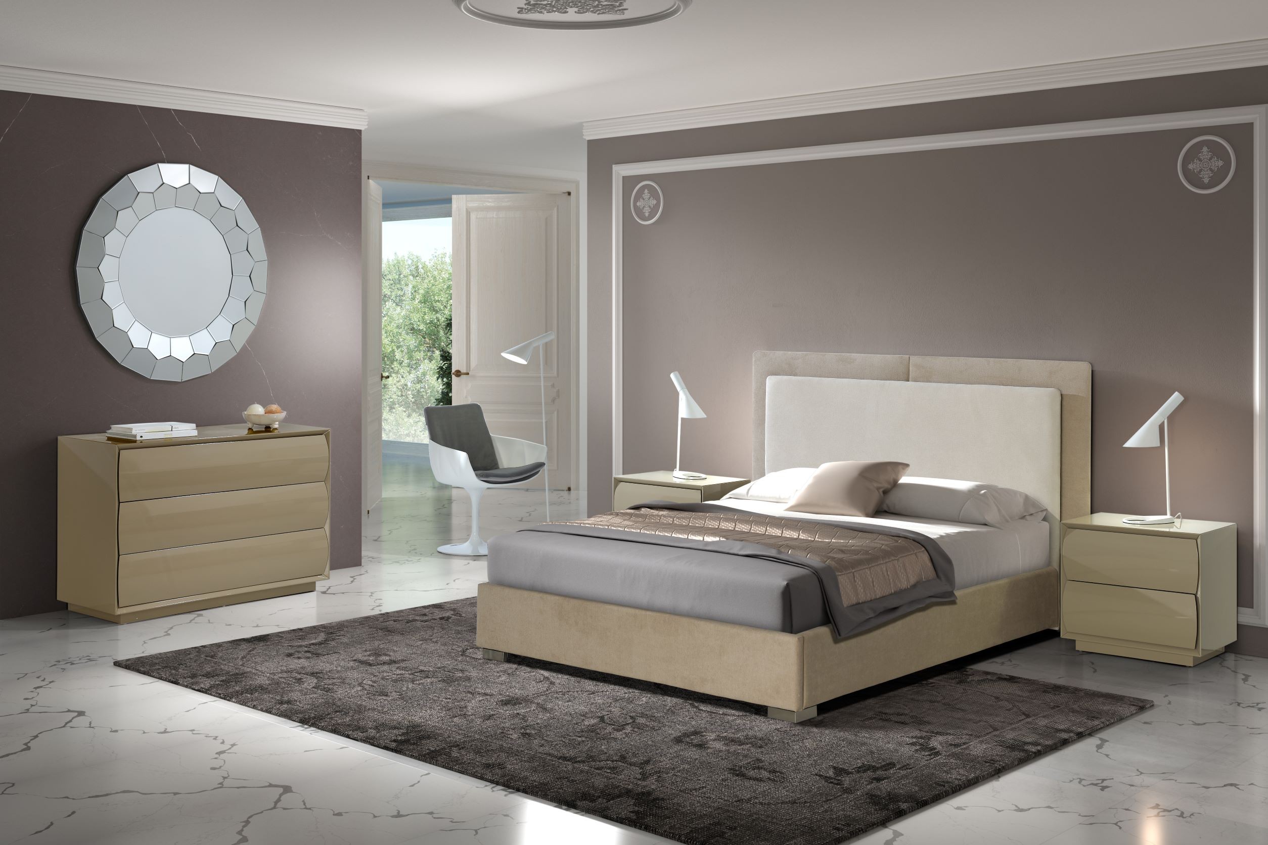 Estila Exkluzivní čalouněná postel Telma v moderním provedení 150-180cm