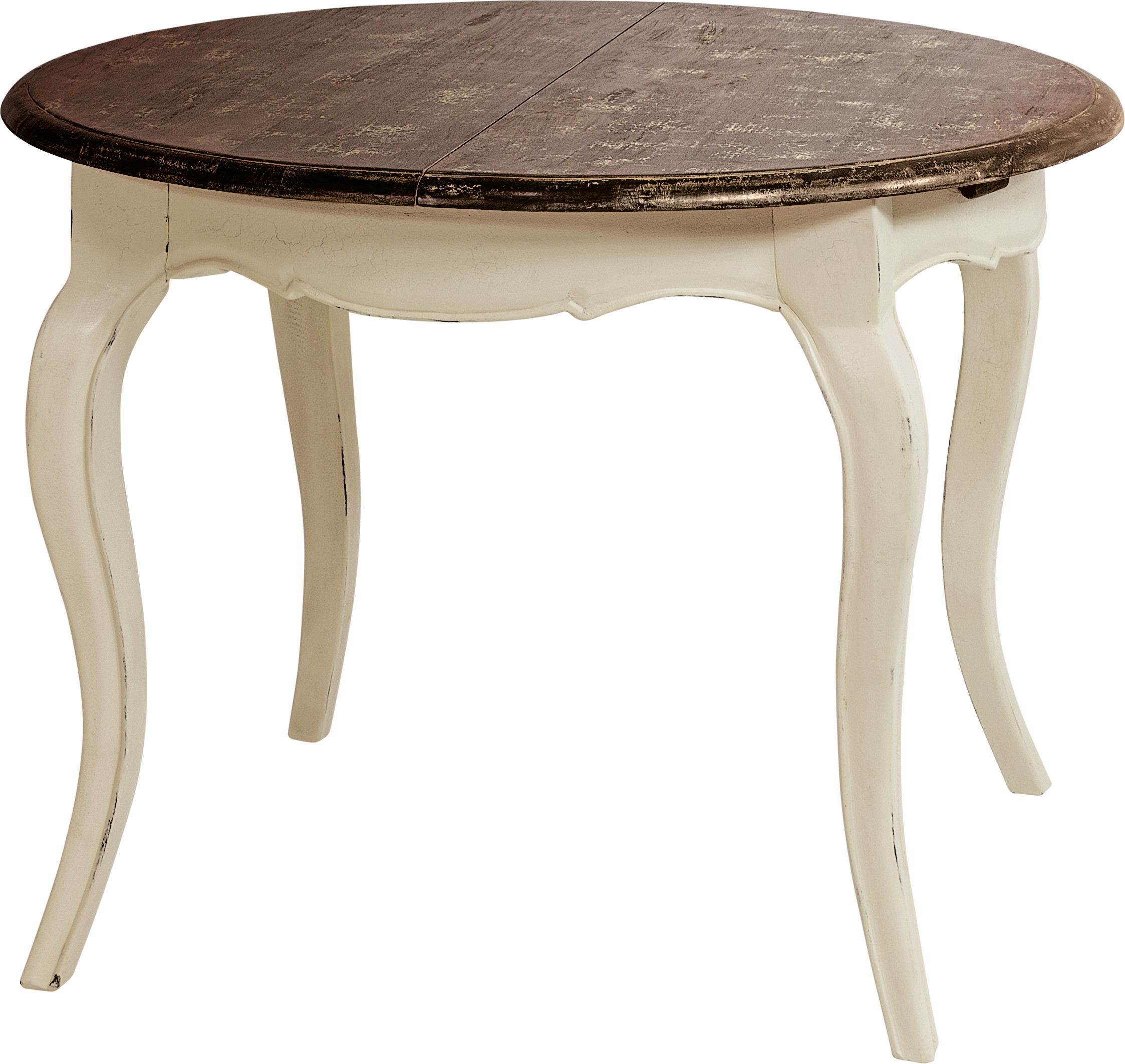 Estila Luxusní provence jídelní rozkládací stůl Antoinette z mahagonového dřeva vyřezáváním 160cm