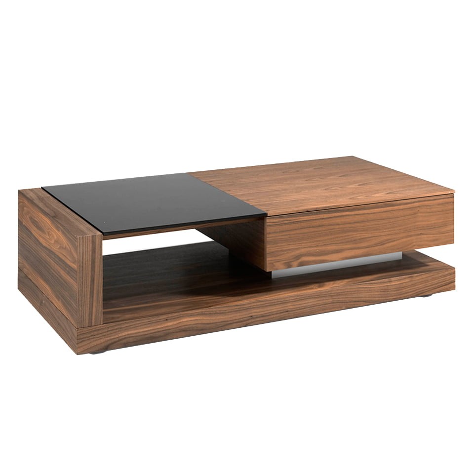 Estila Luxusní moderní konferenční stolek Vita Naturale obdélníkový hnědý 130cm