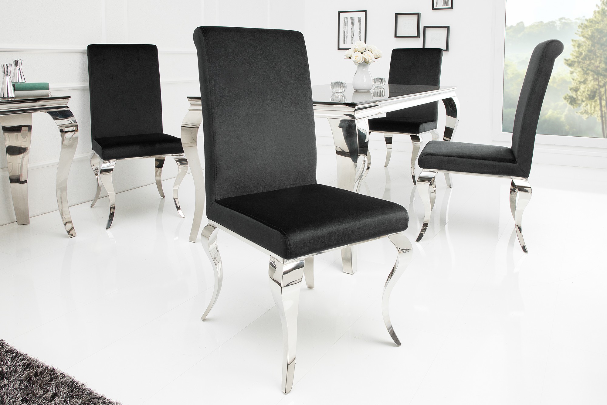 Estila Židle Modern Barock černá