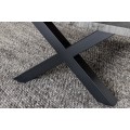 Industriální obdélníkový konferenční stolek Wild s překříženými nožičkami z kovu v černé barvě 90 cm