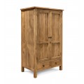 Produkt Luxusn&iacute; venkovsk&aacute; dvoudveřov&aacute; &scaron;atn&iacute; skř&iacute;ň Granaire se dvěma &scaron;upl&iacute;ky z hněd&eacute;ho teakov&eacute;ho dřeva s vintage efektem 180 cm